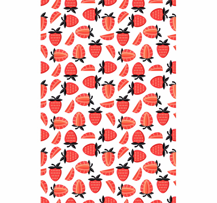 Strawberry Slice Pattern fruit and vegetable roller blind - TenStickers