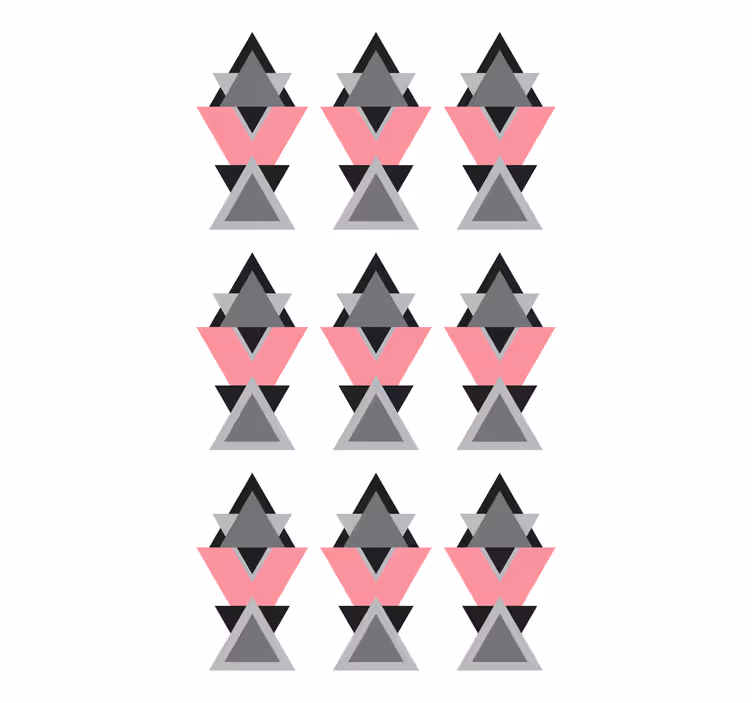 Geometric Triangular Shapes modern roller blind - TenStickers