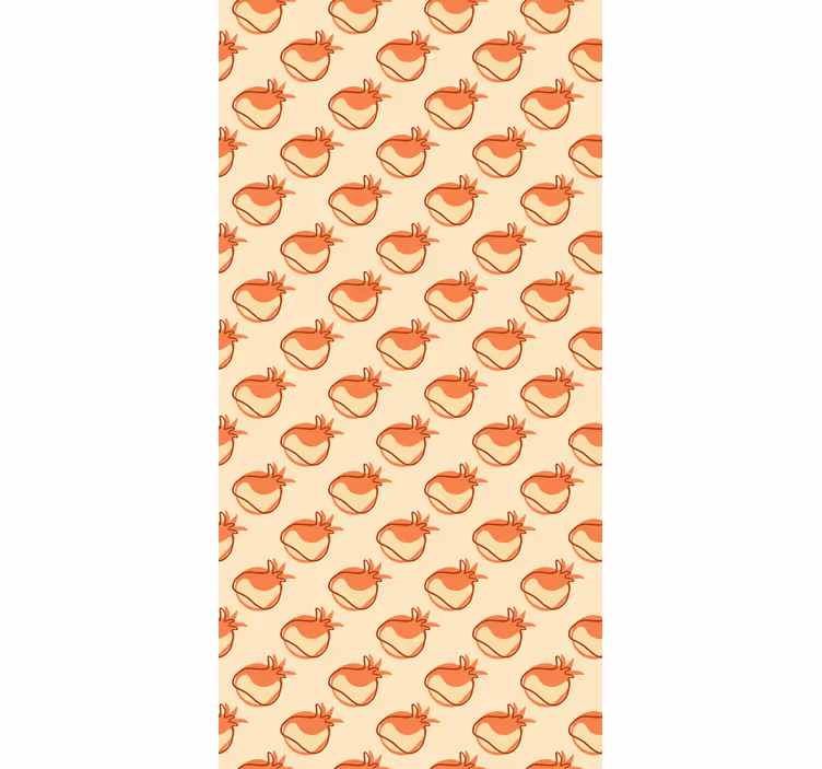 Beige vegetables pattern fruit and vegetable roller blind - TenStickers