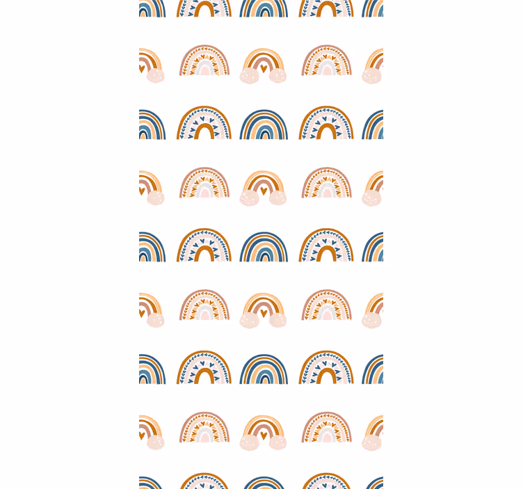 Nordic rainbow motifs children room roller blind - TenStickers