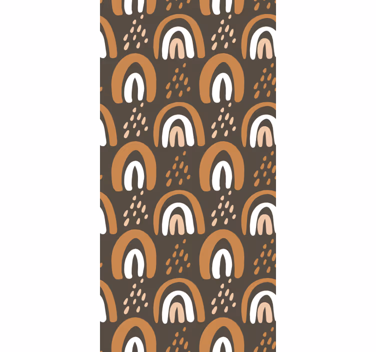 Painted earthy rainbows children room roller blind - TenStickers
