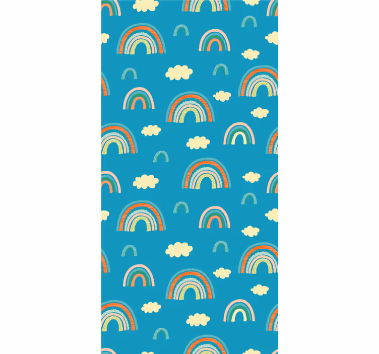 Lively rainbow motif children room roller blind - TenStickers