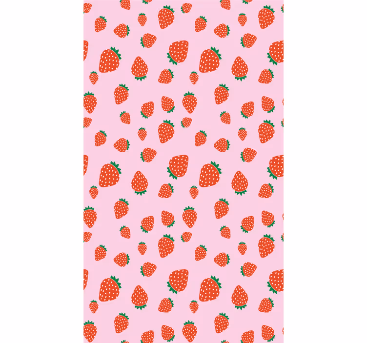 Strawberry Pattern Delight fruit and vegetable roller blind - TenStickers