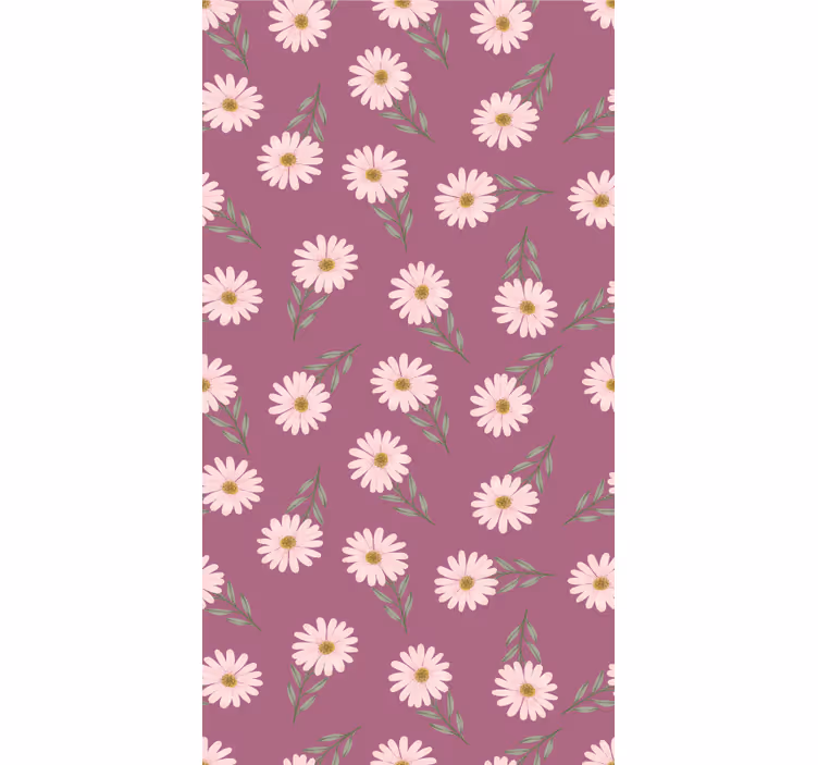 Daisy Floral Theme flowers and plants roller blind - TenStickers