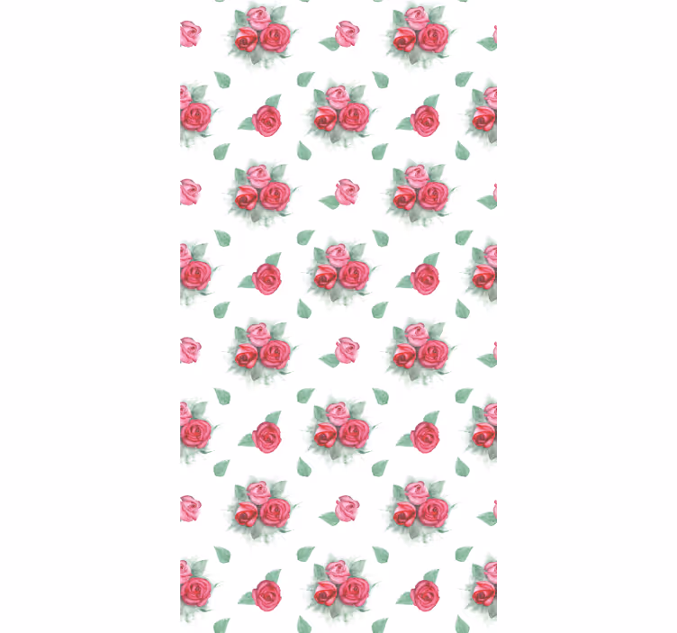 Roses With Leaves flowers and plants roller blind - TenStickers
