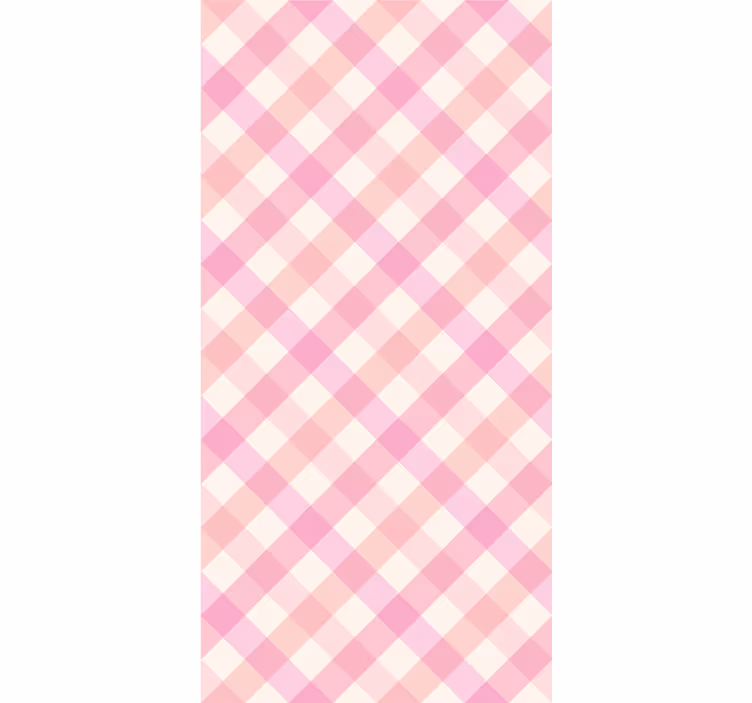 Pink checkered pattern texture and pattern roller blind - TenStickers