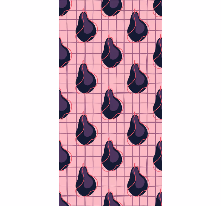 Stylized Pear Patterns fruit and vegetable roller blind - TenStickers
