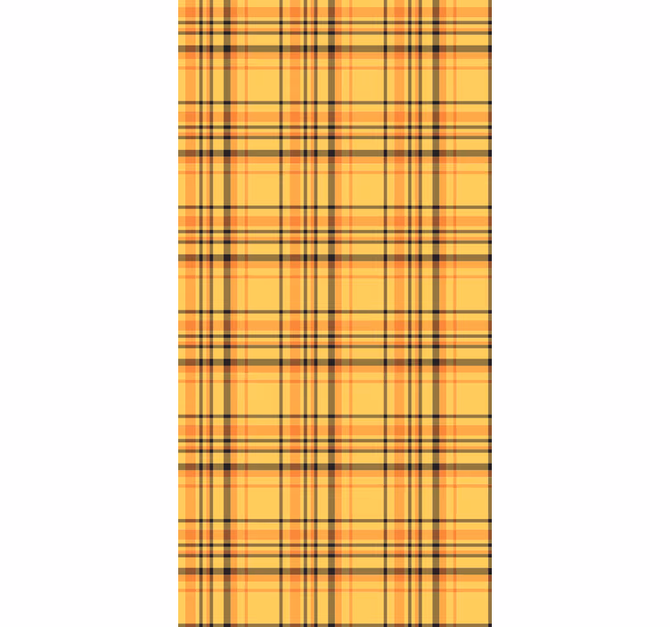 Yellow plaid pattern Living room blind - TenStickers