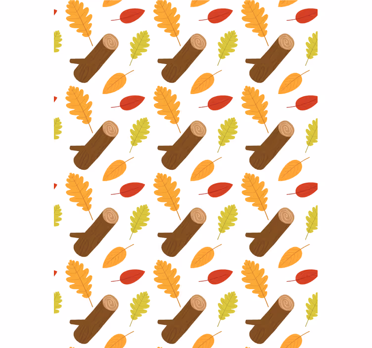 Autumn Leaves Pattern flowers and plants roller blind - TenStickers