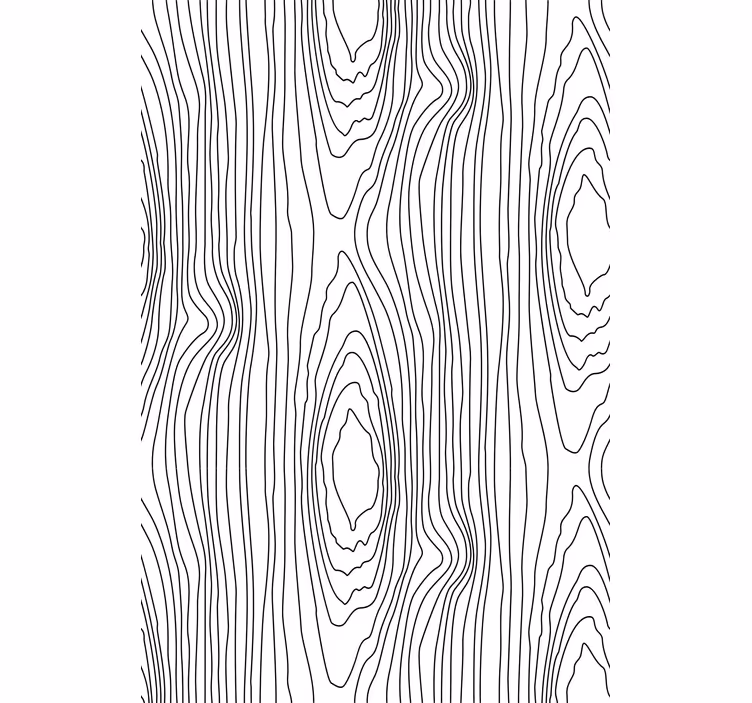Black nature stripes and plant blind - TenStickers