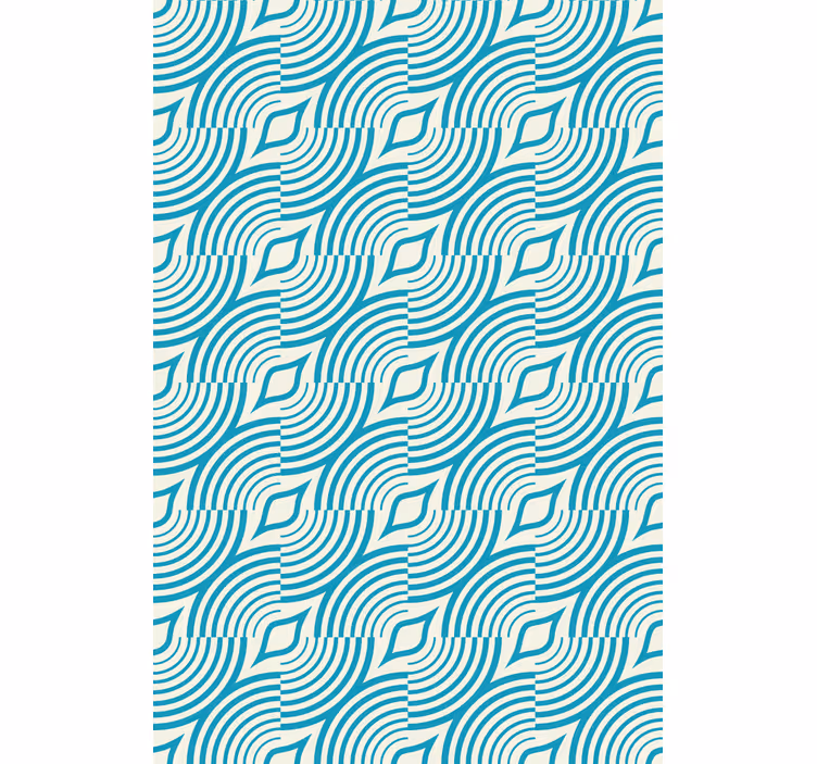 Curved wave pattern texture and pattern roller blind - TenStickers