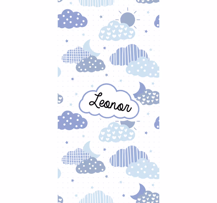 Cloud roller blind personalised cloud design - TenStickers