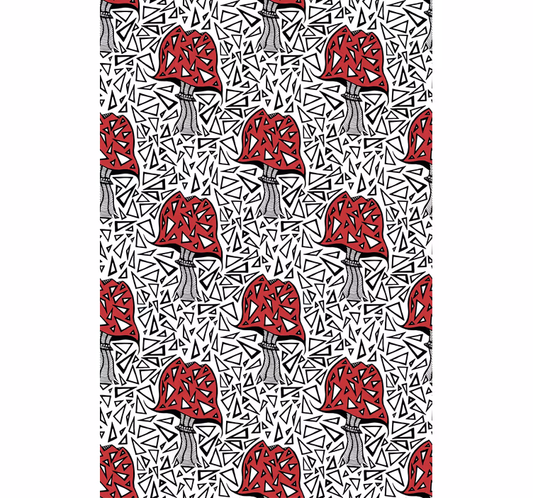 Abstract mushroom pattern original roller blind - TenStickers