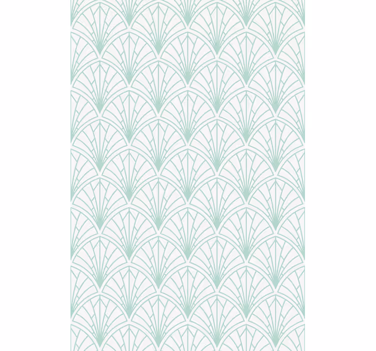 Geometric green leaf design texture and pattern roller blind - TenStickers