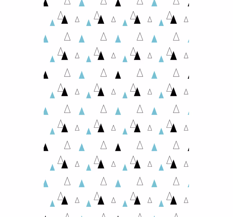 Minimalist triangle pattern scandinavian roller blind - TenStickers