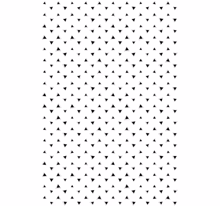 Black and white triangles texture and pattern roller blind - TenStickers