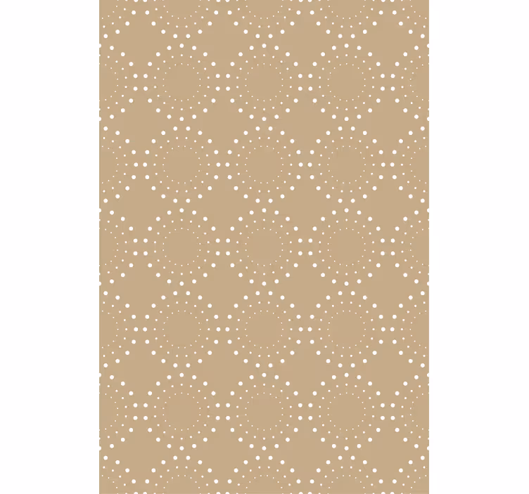 Beige and circles Nordic blind - TenStickers