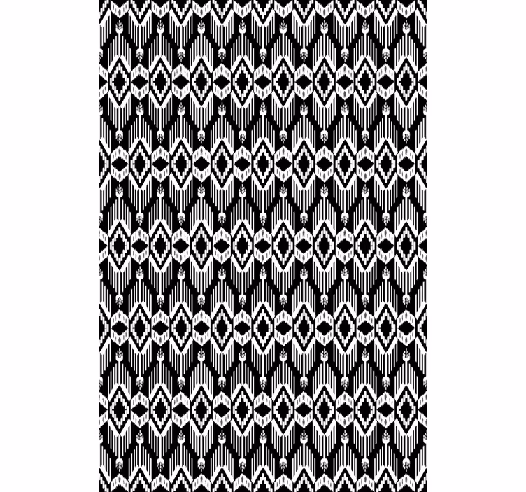 Texture and pattern roller blind geometric black design - TenStickers