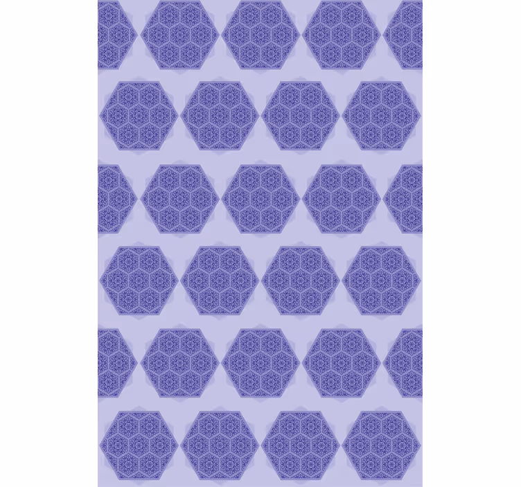 Big hexagon shaped tile pattern Bathroom blind - TenStickers