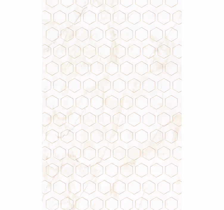 White/beige ornamental flower Bathroom blind - TenStickers