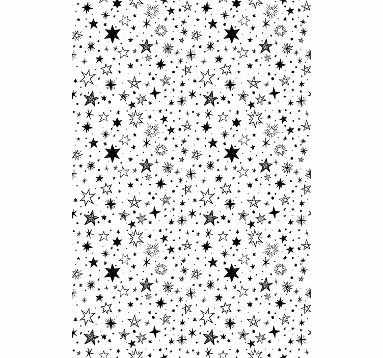 Starry night pattern teenage bedroom roller blind - TenStickers