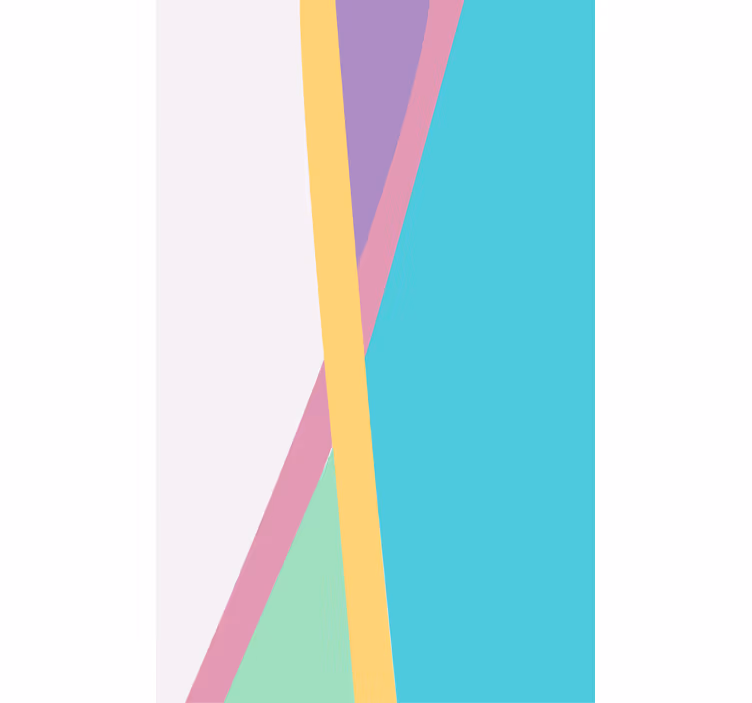 Geometric colorful patterns modern roller blind - TenStickers