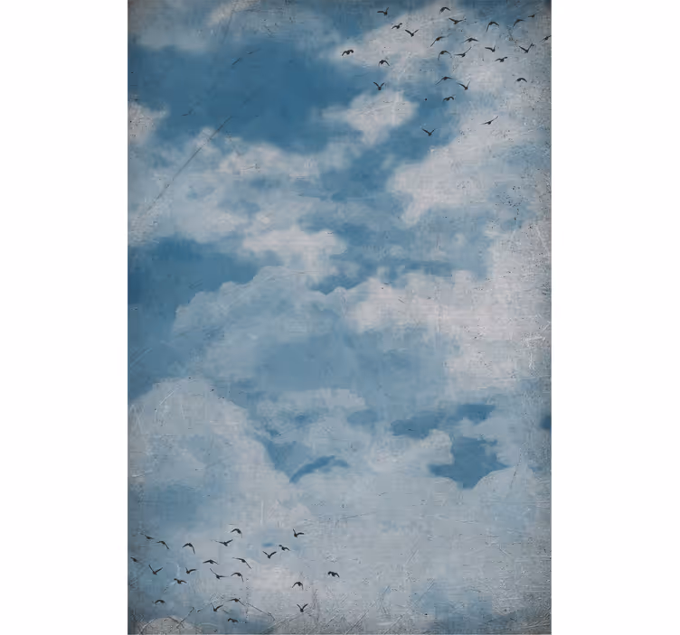 Vintage style painting Cloud blind - TenStickers
