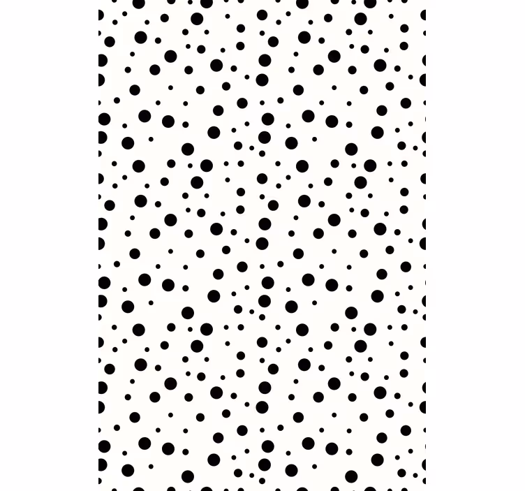 Black polka dots texture and pattern roller blind - TenStickers