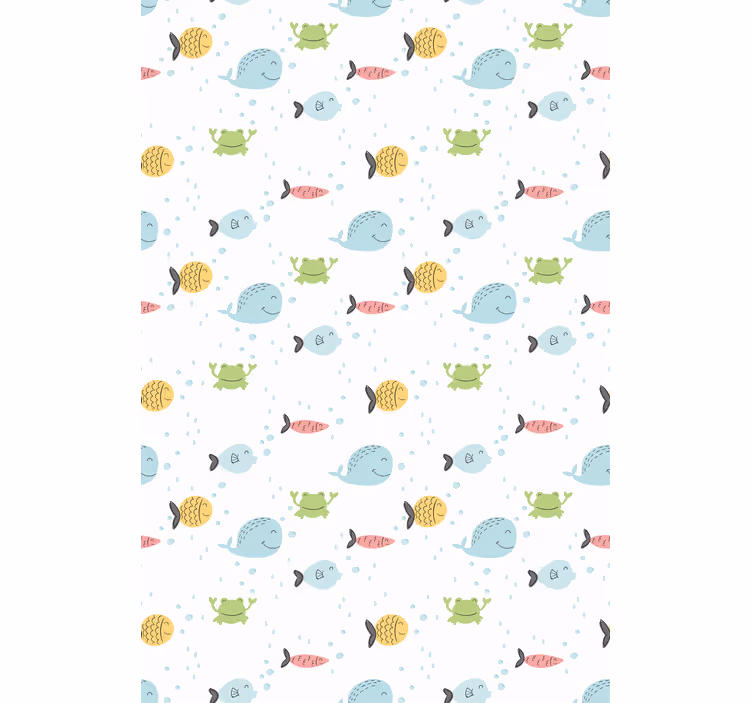 Marine life for kids animal roller blind - TenStickers