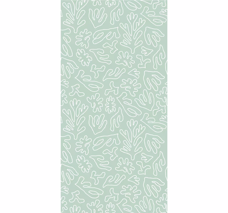 Stylish Plant Patterns flowers and plants roller blind - TenStickers