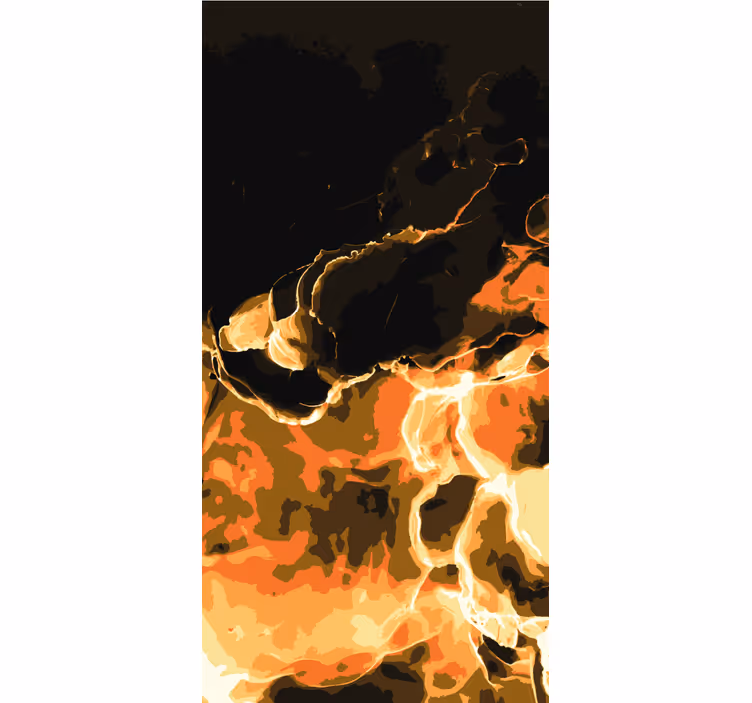 Fiery Swirls texture and pattern roller blind - TenStickers