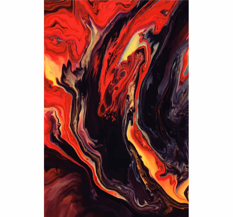 SWIRLING RED AND BLACK texture and pattern roller blind - TenStickers