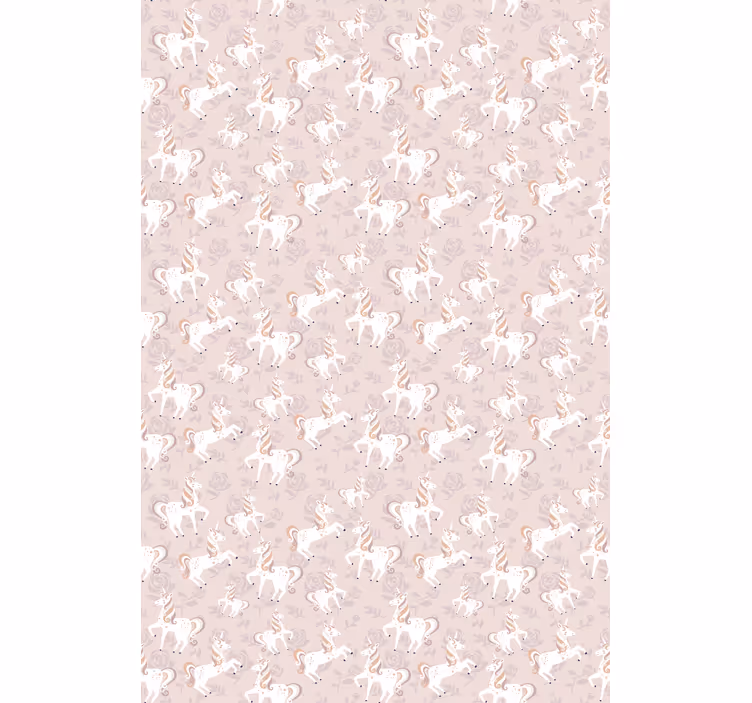 Beige unicorn fantasy children room roller blind - TenStickers