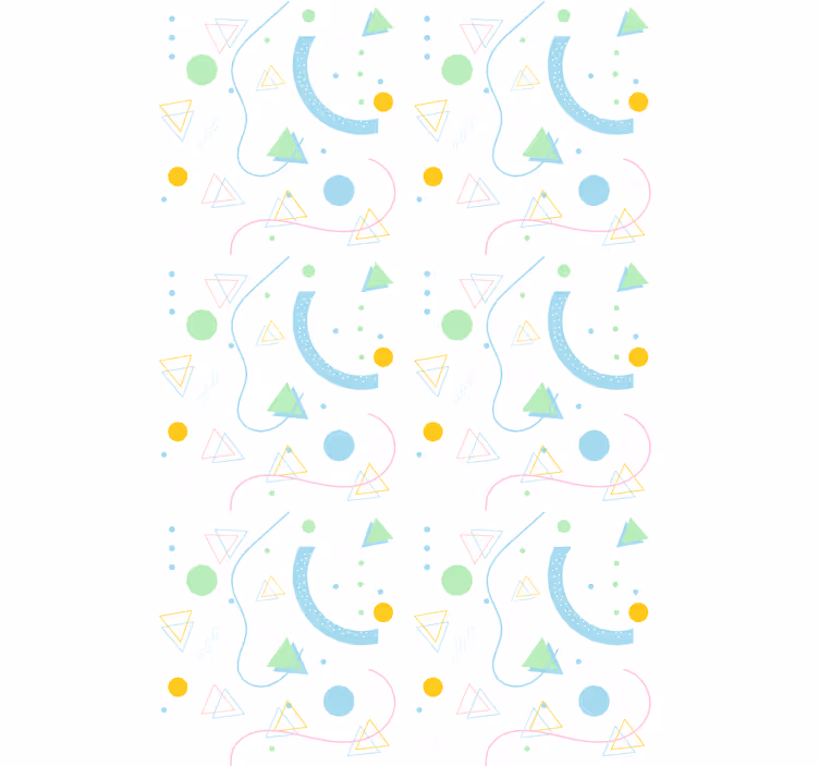 Geometric shapes array modern roller blind - TenStickers