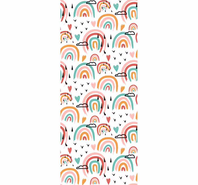 Vibrant rainbow motif children room roller blind - TenStickers