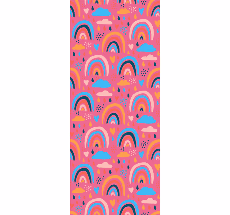 Colorful rainbow pattern children room roller blind - TenStickers