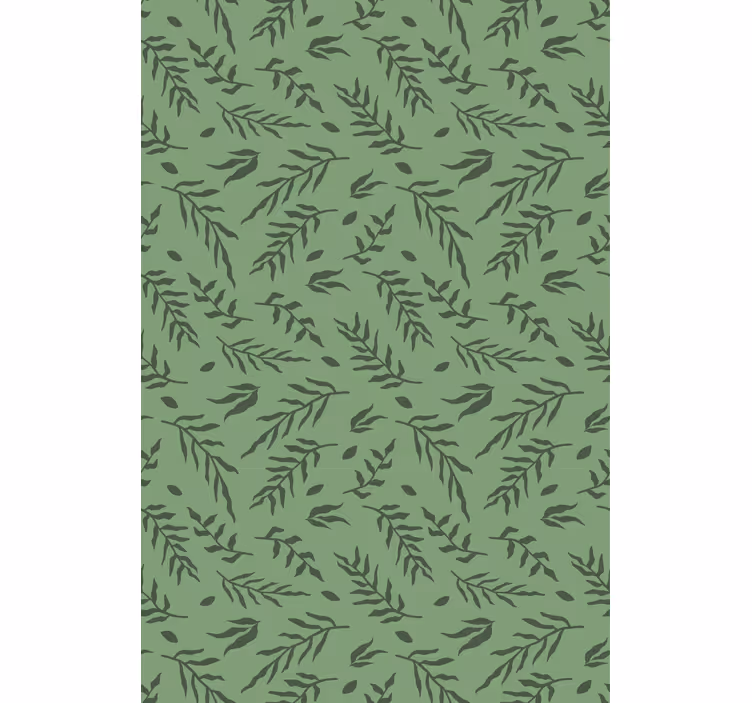 Leaf pattern detail flowers and plants roller blind - TenStickers
