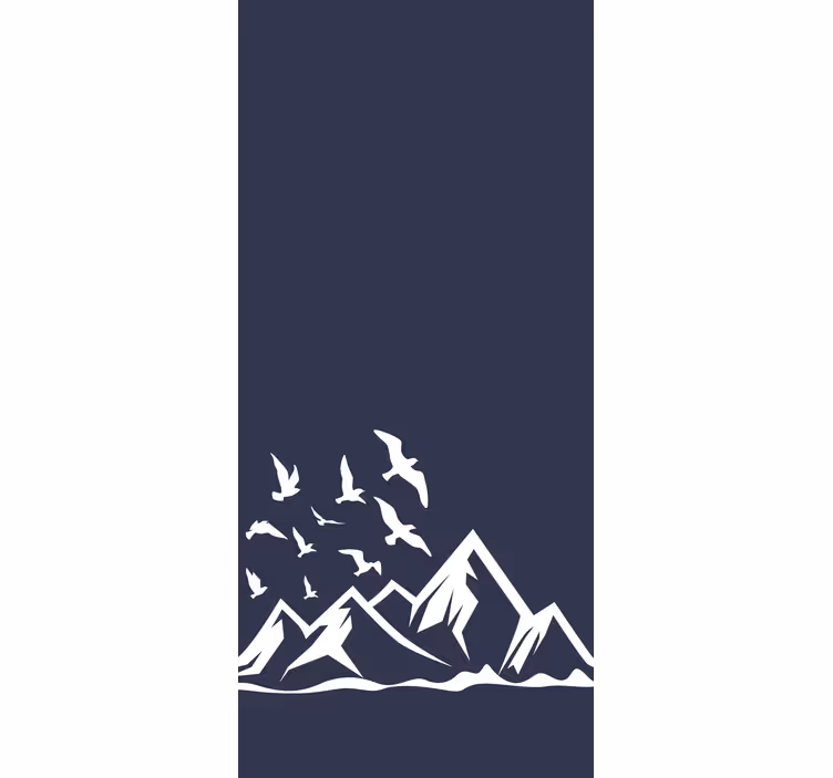 Mounains with Birds roller blind - TenStickers