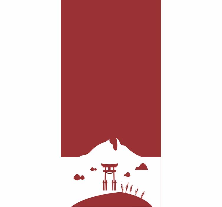 MOUNTAIN GATE SCENE roller blind - TenStickers