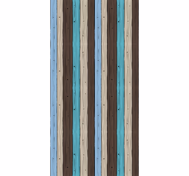 Texture and pattern roller blind wooden stripe design - TenStickers