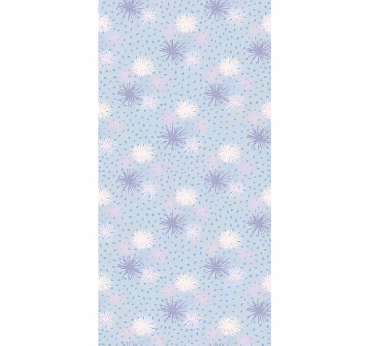 Floral Burst Pattern flowers and plants roller blind - TenStickers