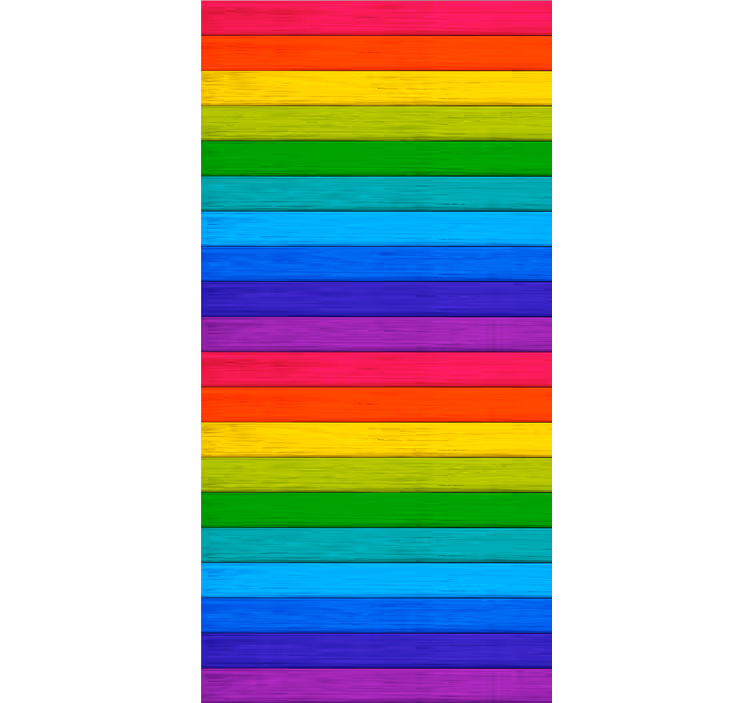 Rainbow horizontal pattern Blind painting - TenStickers