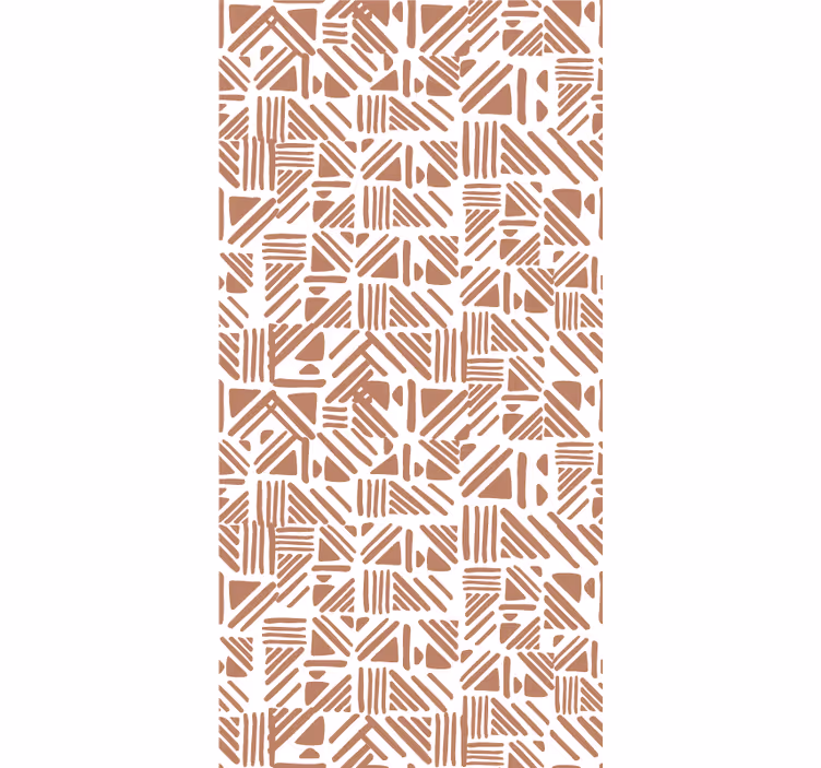 Geometric pattern elements master bedroom roller blind - TenStickers