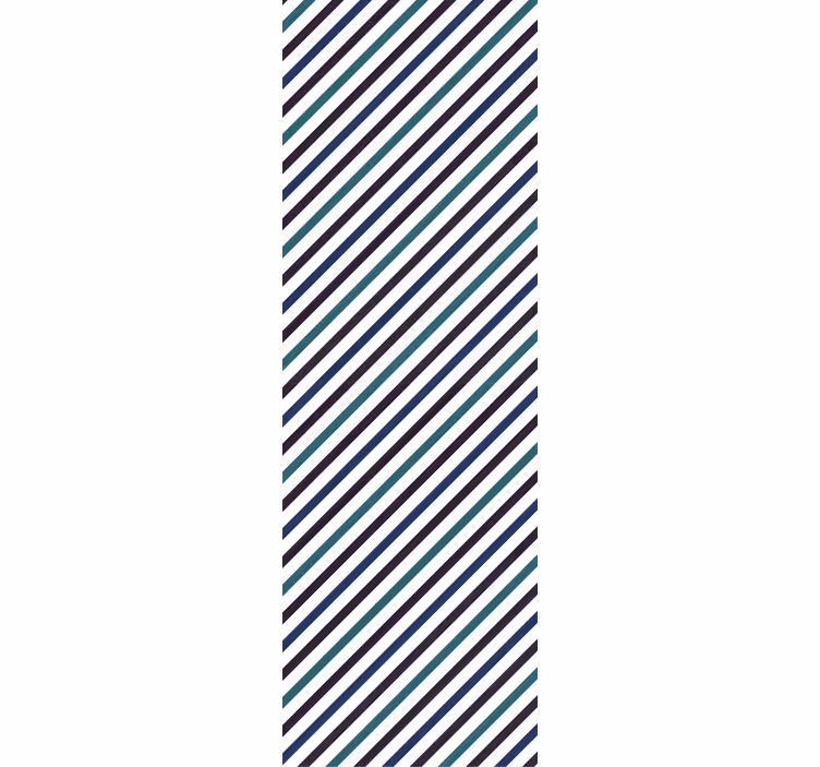 Diagonal Stripe Pattern kitchen roller blind - TenStickers