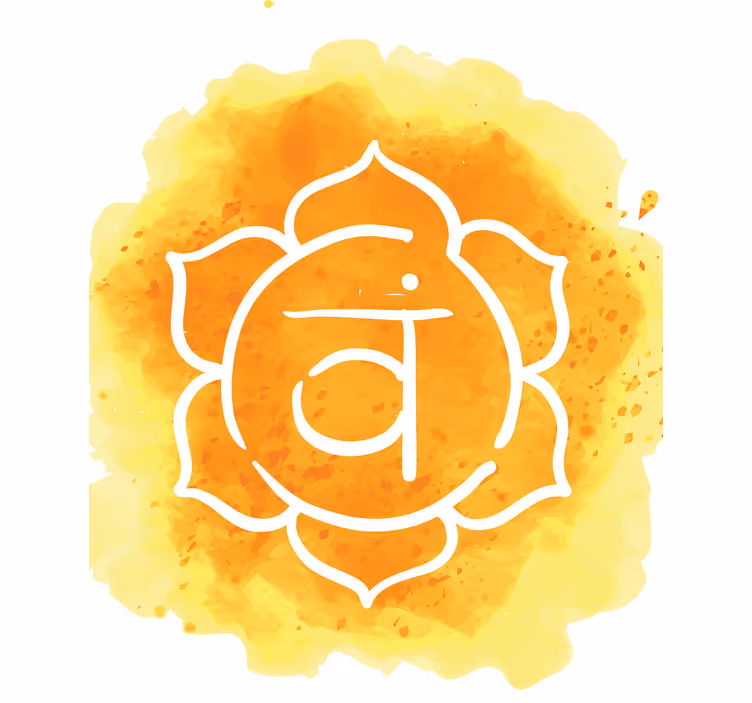Chakra Symbol Illustration roller blind - TenStickers