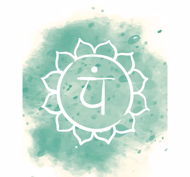 Beautiful Heart Chakra Symbol Zen blind - TenStickers