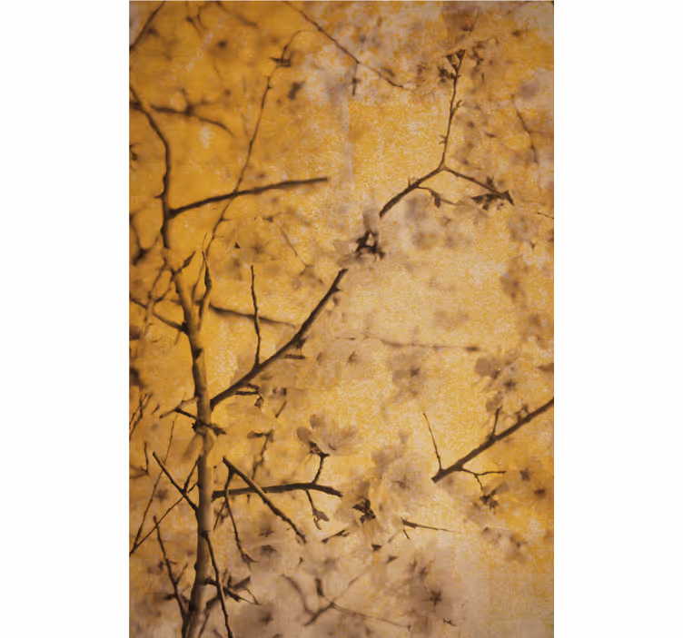 Cherry blossom in yellow Flower blind - TenStickers