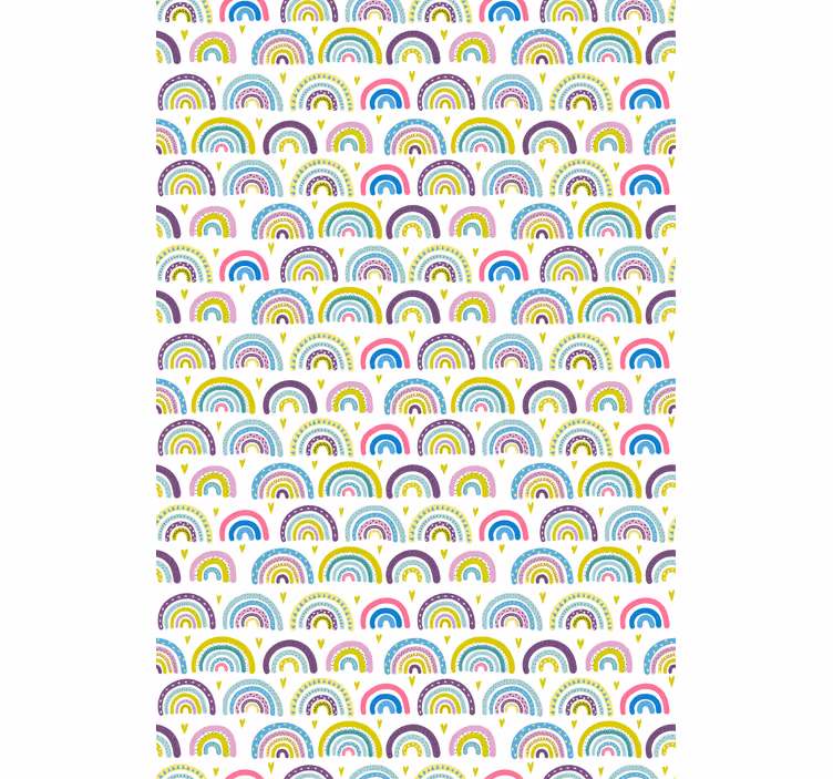 COLORFUL RAINBOWS PATTERN fun roller blind - TenStickers