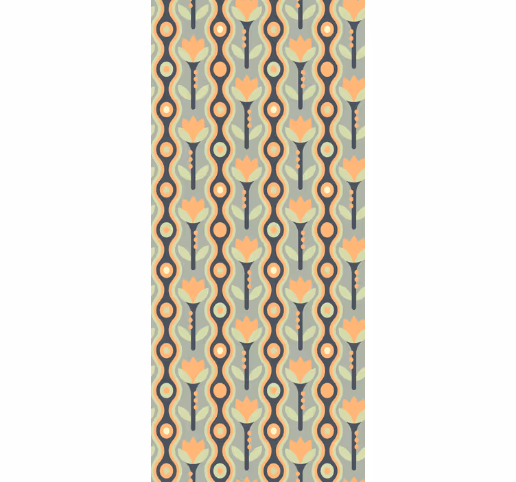 Abstract petal roll flower roller blind - TenStickers