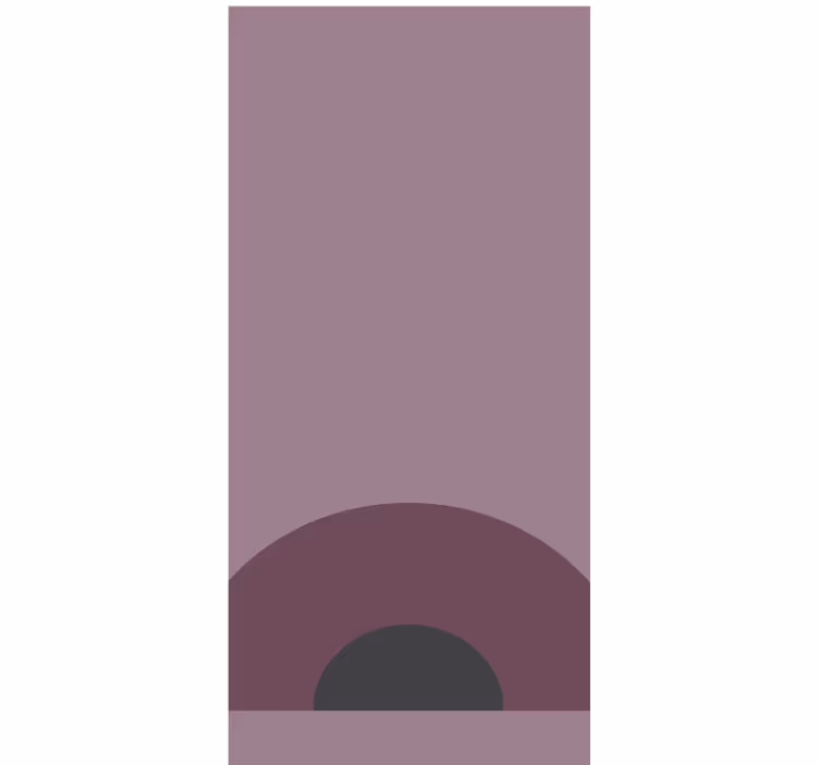 Mauve circle shade modern roller blind - TenStickers